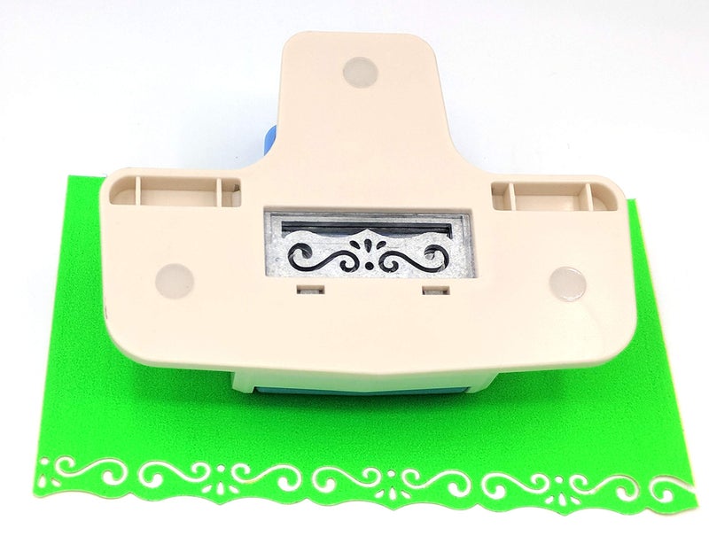 Kucaa Handmade Scrapbooking Edge Puncher Fancy Border Punch S Heart Dolphin Design DIY Paper Cutter (S-Shape) - Image 3